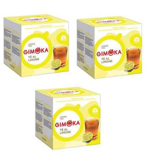 48 capsule compatibili Nescafe* Dolce Gusto* T&egrave; al Limone &ndash; Gimoka
