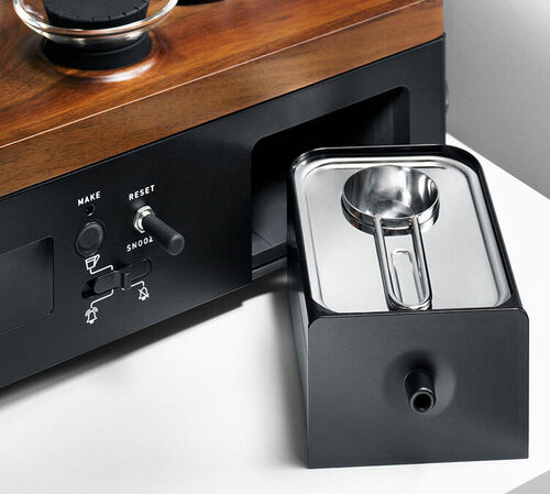 Cafeti&egrave;re programmable JOY RESOLVE Barisieur avec r&eacute;veil - Noir et bois de noyer image number 3