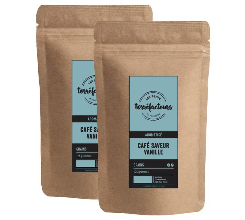 Les Petits Torr&eacute;facteurs - Vanilla flavoured coffee beans - 250g (2x125g) image number 0