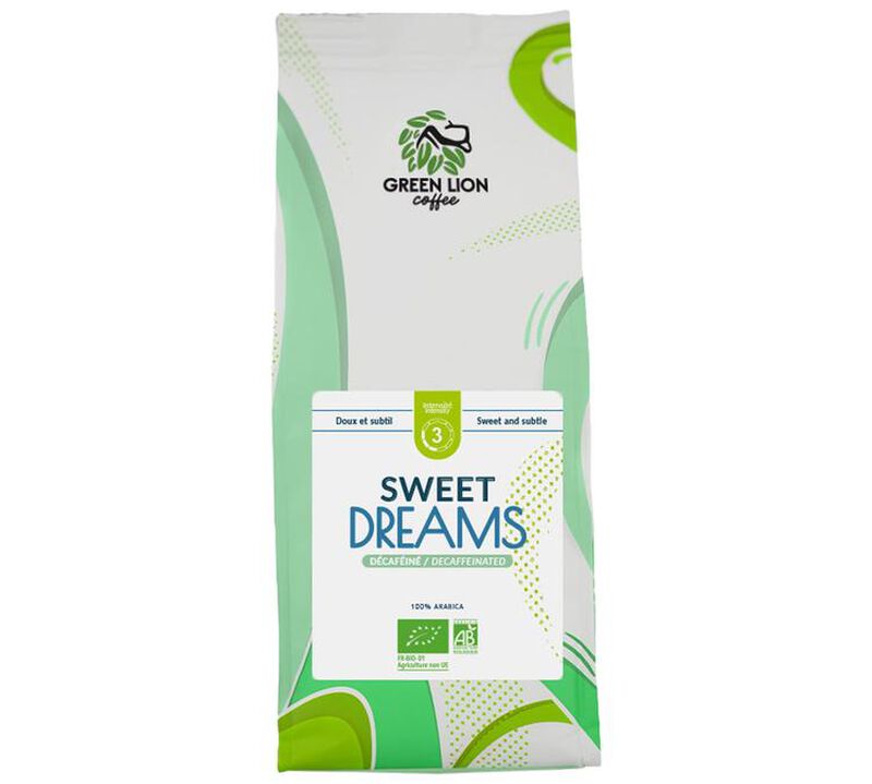 Green Lion Organic Decaf Coffee Beans Sweet Blend Decaf - 250g image number 0