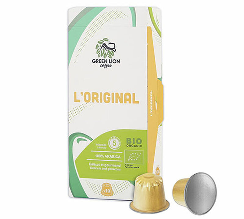 300 capsules compatibles Nespresso* Original  L'Original Bio - GREEN LION COFFEE image number 3