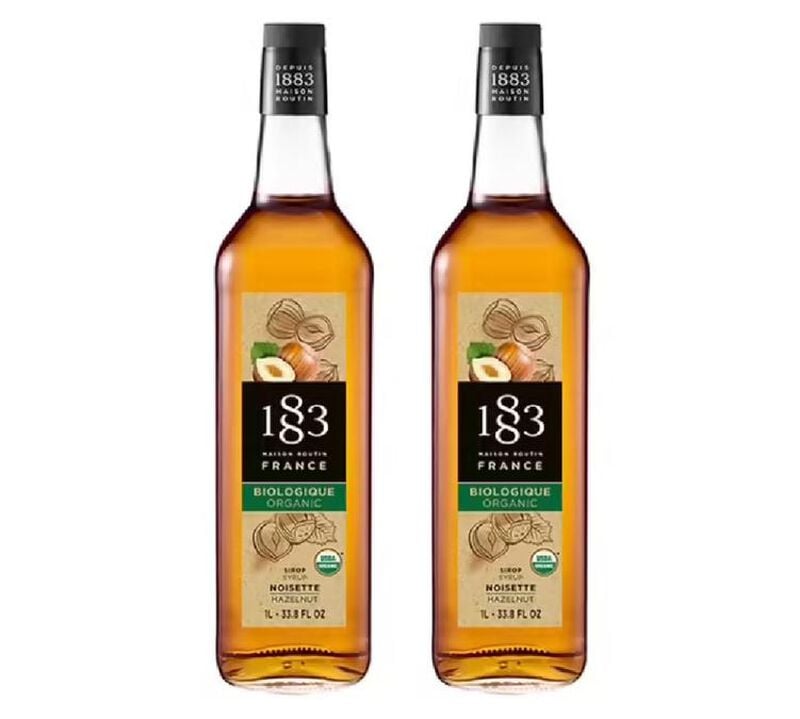 Sirop Noisette BIO - Bouteille verre - 1883 ROUTIN - 2 x 1 L image number 0
