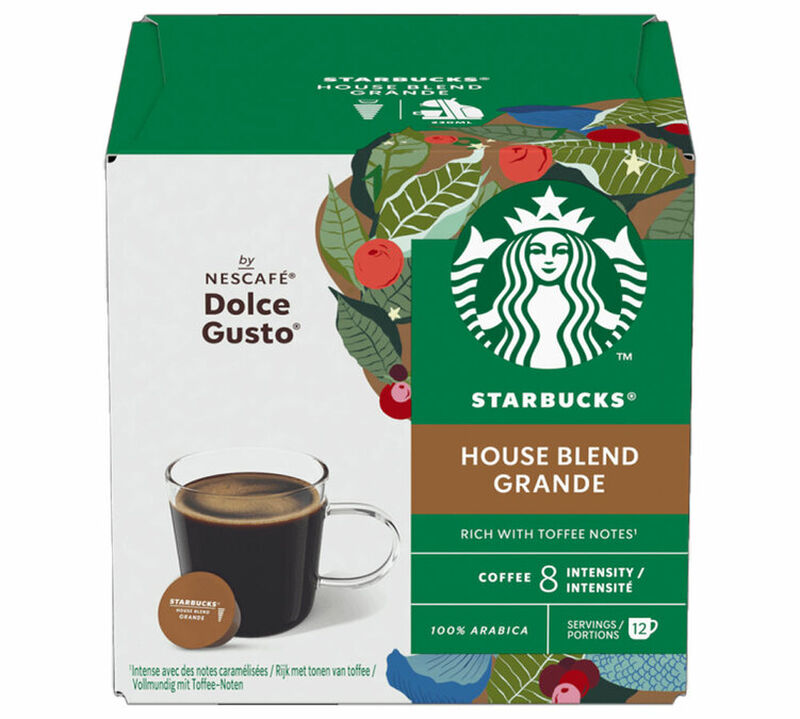 12 Nescaf&eacute;* Dolce Gusto* Compatible Pods House Blend &ndash; STARBUCKS image number 0