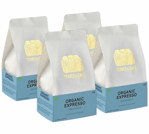 Terres de Caf&eacute; Organic Blend Coffee Beans - 4x250g