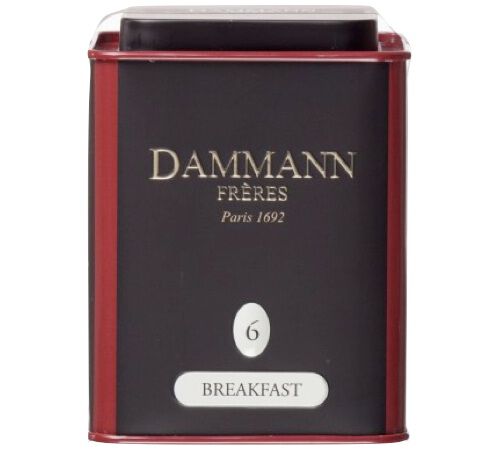 Box N&deg;06 Breakfast black tea - 100g tin of loose leaf tea - Dammann Fr&egrave;res