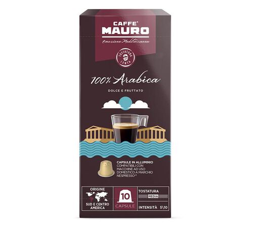 10 Nespresso* Original Compatible Capsules 100% Arabica - CAFFE MAURO