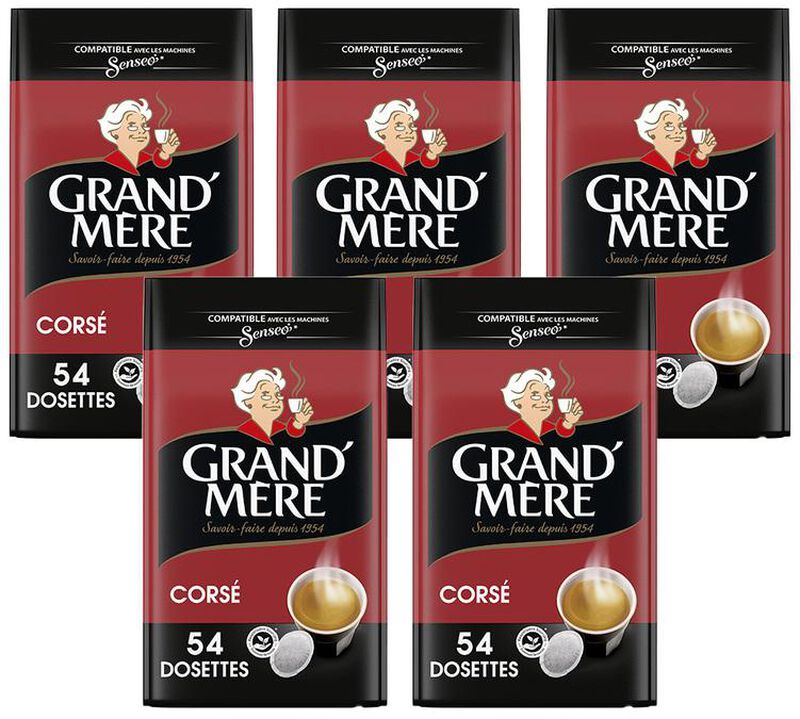 Senseo Compatible Pods Grand'M&egrave;re Cors&eacute; Strong Coffee Value Pack x 270 image number 0