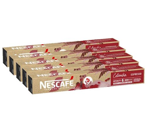 50 Nespresso* Original Compatible Capsules Colombia &ndash; NESCAFE FARMERS ORIGINS