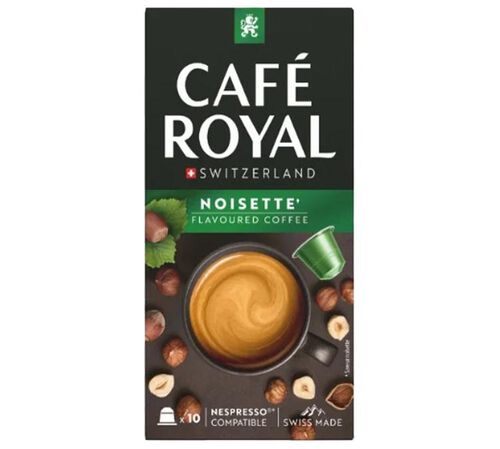 10 Nespresso* Original Compatible Capsules Hazelnut &ndash; CAFE ROYAL