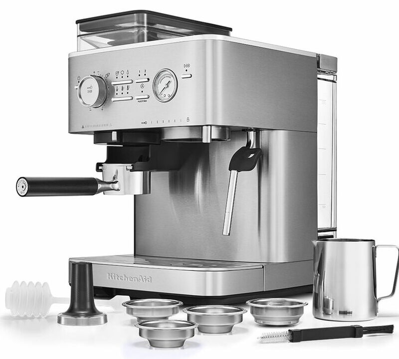 KitchenAid 5KES6551ESX Macchina semi automatica con macinacaff&egrave; Acciaio image number 6