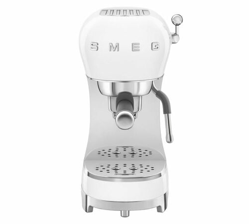 Machine expresso SMEG blanche ECF02WHEU Ann&eacute;es 50
