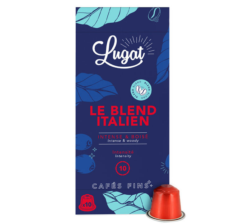 x100 Italian Blend capsules by Caf&eacute;s Lugat for Nespresso image number 1