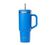 Gourde isotherme avec paille Travel cup bleu azur - 90 cl - QWETCH image