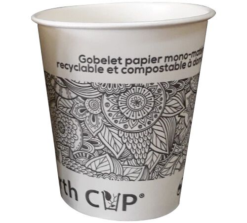Pack of 90 Earth Cup Etnyk Paper Cups - 18 cl image number 2