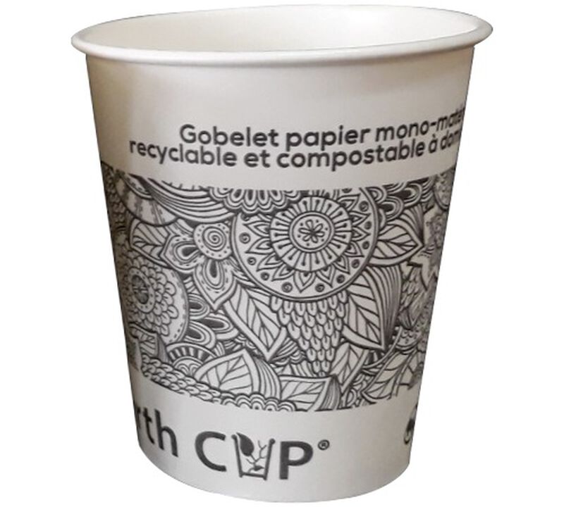 Pack of 90 Earth Cup Etnyk Paper Cups - 18 cl image number 2