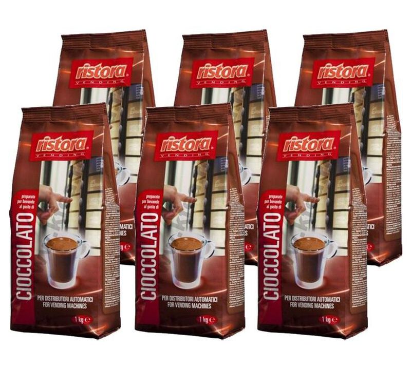 Ristora Hot Chocolate Powder for Vending Machines - 6x1kg image number 0