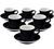 6 Tasses Espresso et sous-tasses Egg Black Loveramics - 8 cl image