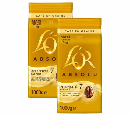 L'Or Absolu Coffee Beans - 2 x 1kg