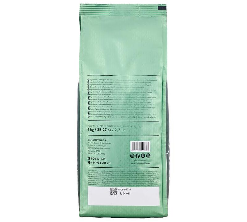 Novell Coffee Beans Barista Espresso 100% Natural - 1kg image number 1
