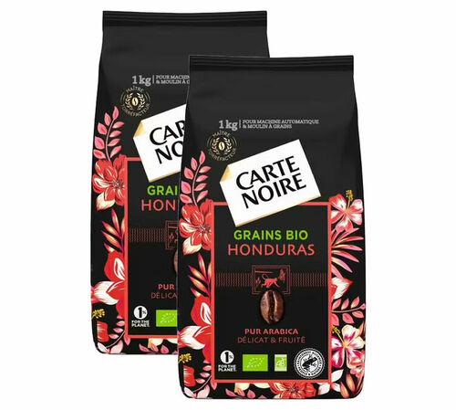 2 x 1 kg - Caf&eacute; en grain - Honduras Bio - CARTE NOIRE