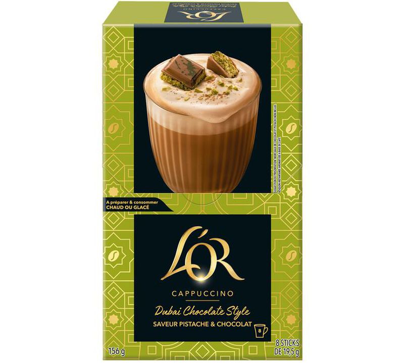 L'OR Dubai Chocolate Style Instant Cappuccino &ndash; 8 Sticks image number 1
