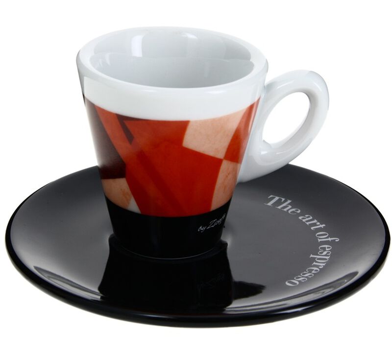 Zicaff&egrave; 'The Art of Espresso' set of 6 cups and saucers image number 3