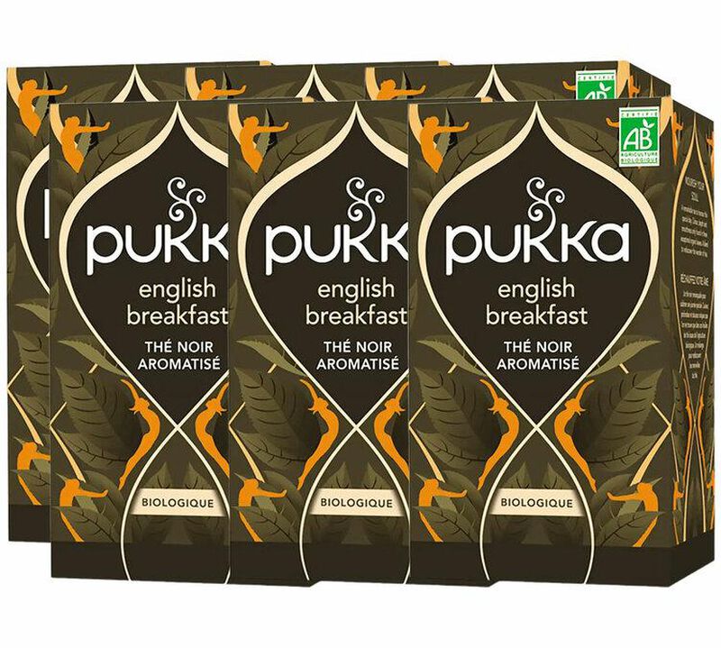 Th&eacute; en sachets - Th&eacute; Noir Elegant English Breakfast Bio 6 x 20 sachets - PUKKA image number 0