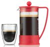 Bodum Brazil 3-cup French Press in Red - 350ml image number 5