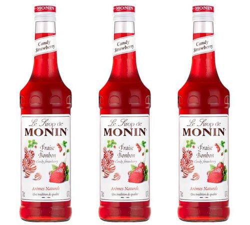Sirops Fraise bonbon 3 x 70cl - MONIN