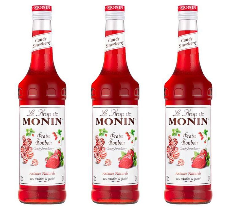 Sirops Fraise bonbon 3 x 70cl - MONIN image number 0