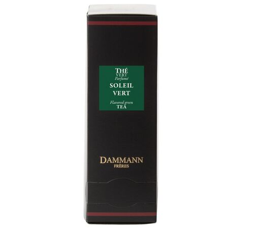 'Soleil Vert' Green Tea - 24 Cristal&reg; sachets - Dammann Fr&egrave;res