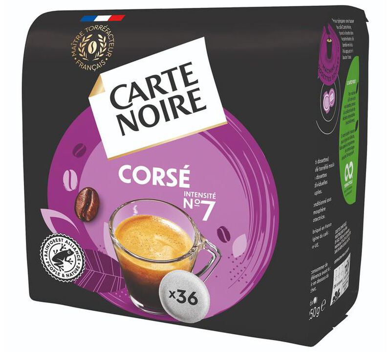 36 dosettes souples n&deg;7 Cors&eacute; - CARTE NOIRE image number 2