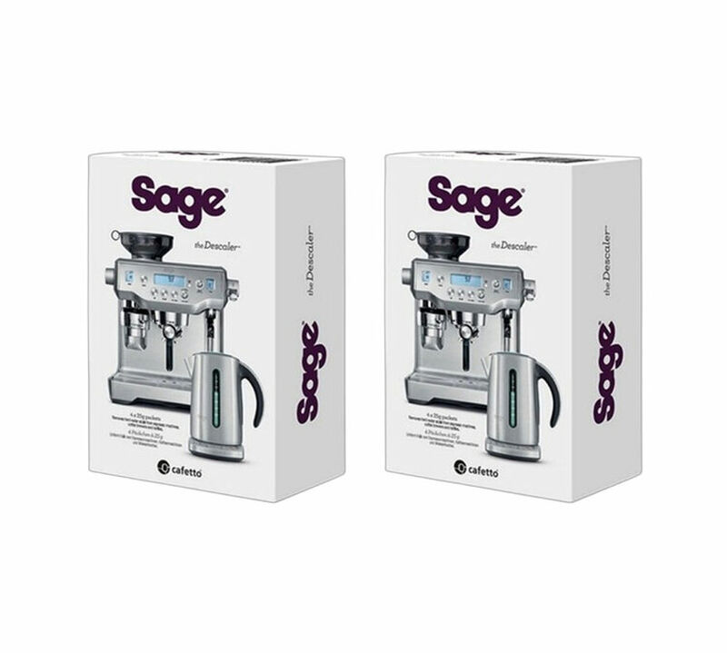 Sage Descaler BES007UK - 2 Packs of 4 Sachets image number 0