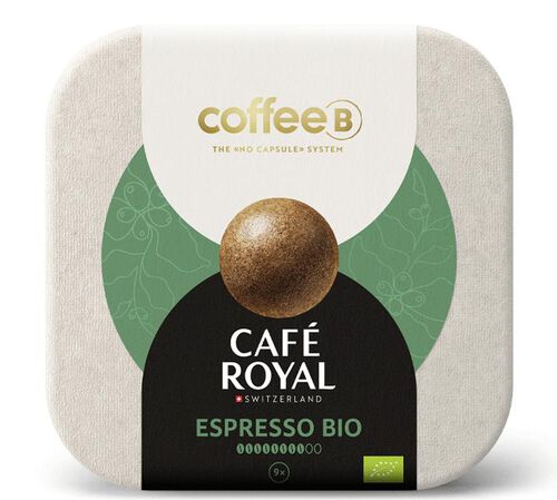 Coffee Balls Organic Espresso by Caf&eacute; Royal CoffeeB Compatible x 9