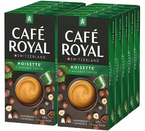 100 Nespresso* Original kompatible Kapseln Haselnuss &ndash; CAF&Eacute; ROYAL