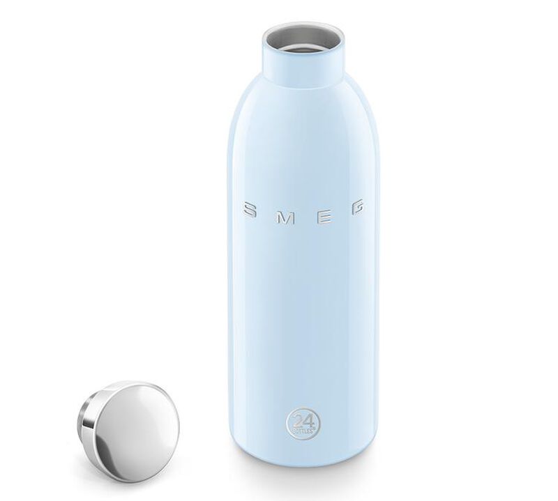 Bouteille isotherme double paroi bleu azur WBF01PB - Ann&eacute;es 50 - 50 cl- SMEG image number 4