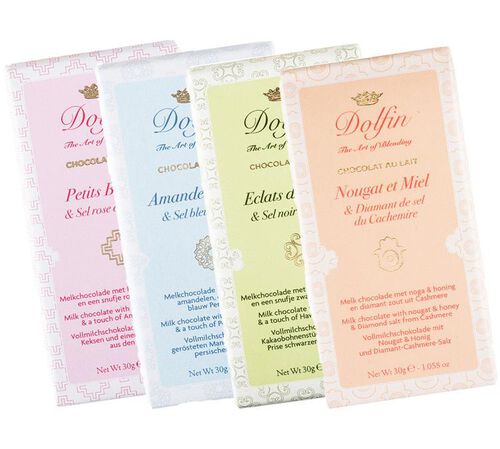 Pack Tablettes Chocolat au Lait & Sels du Monde - 4 x 30 g - DOLFIN