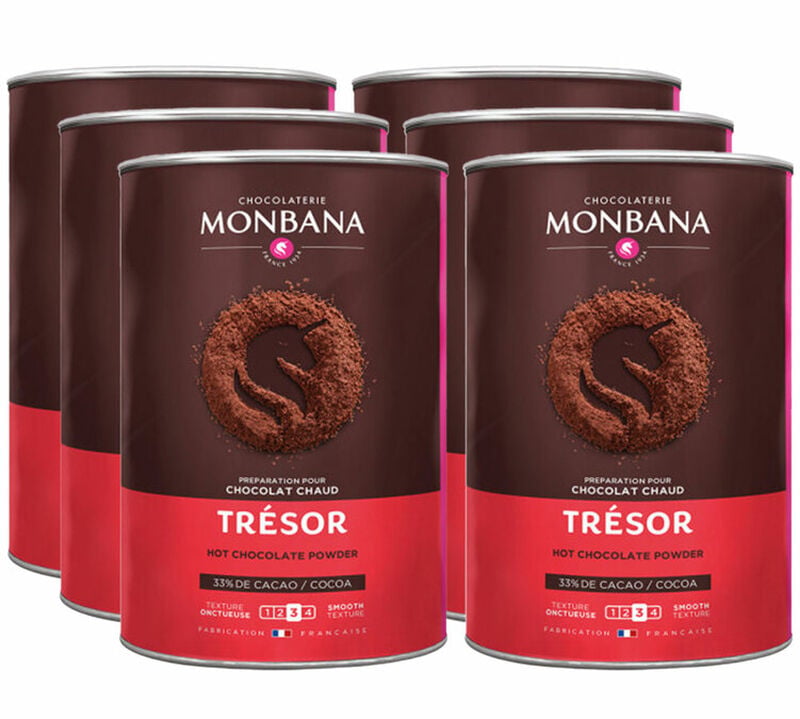 Lot Bo&icirc;tes Chocolat Tr&eacute;sor Chocolat - Vrac 6 x 1 kg - MONBANA image number 0