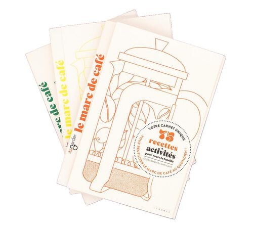 Livre - 75 recettes et activit&eacute;s pour r&eacute;utiliser le marc de caf&eacute; - RE-GARDER