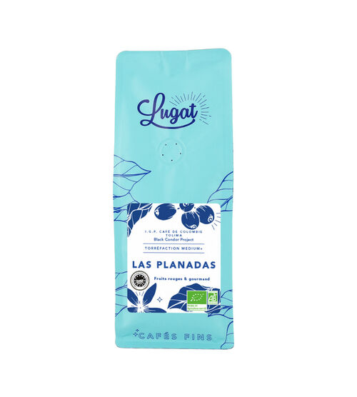 Lugat Organic Coffee Beans Las Planadas from Colombia - 250g