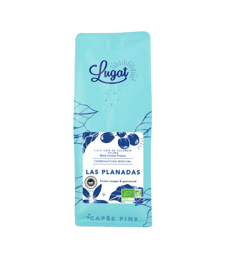 Lugat Organic Coffee Beans Las Planadas from Colombia - 250g image number 0