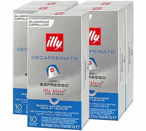 50 Nespresso* Original Compatible Capsules Classico Roast Decaffeinated &ndash; ILLY