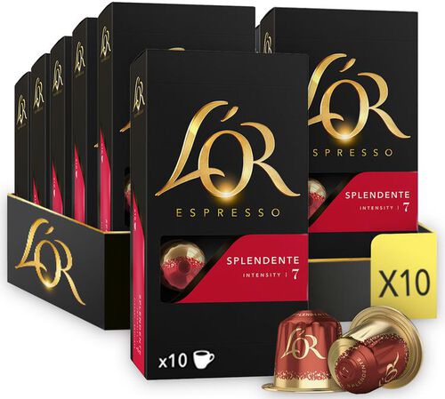 L'Or Espresso Nespresso&reg; Compatible Pods Splendente x 100