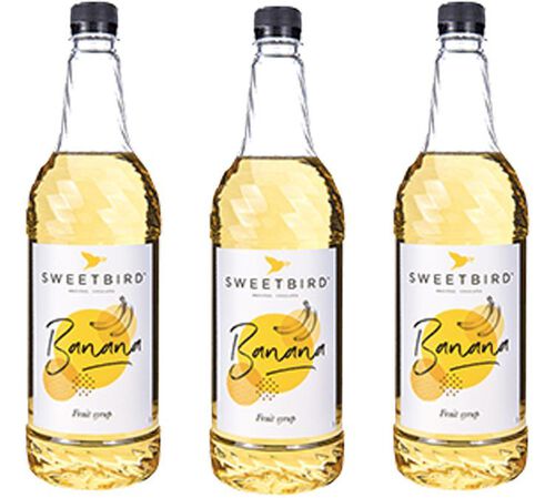 Lot de 3 Sirops Banane 3 x 1L SWEETBIRD