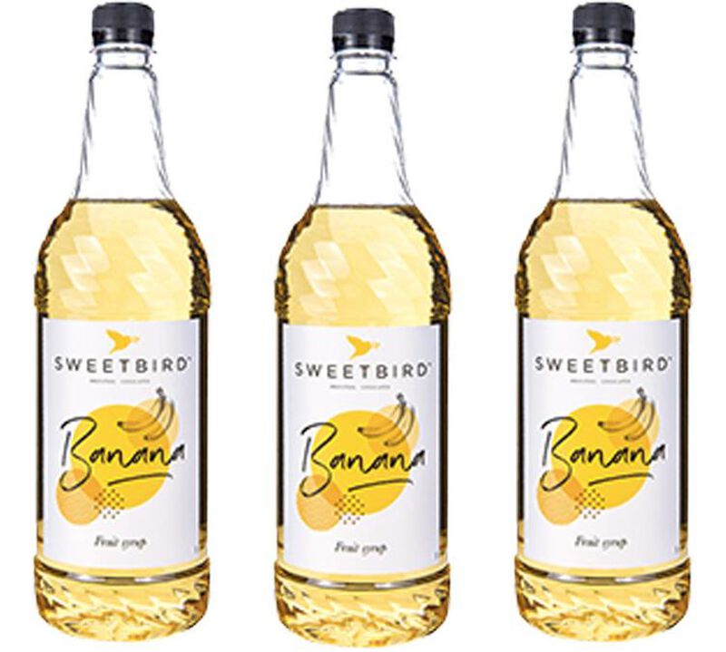 Lot de 3 Sirops Banane 3 x 1L SWEETBIRD image number 0