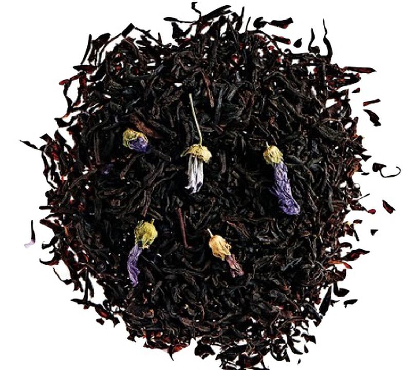 Th&eacute; Noir Violette mon Amour - Vrac 100 g - COMPTOIR FRAN&Ccedil;AIS DU TH&Eacute; image number 0