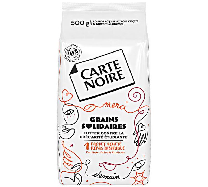 500 g - Caf&eacute; en grain - Grains Solidaires - CARTE NOIRE image number 0