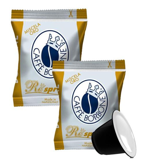 200 capsule compatibili Nespresso* Original - Caff&eacute; Borbone Respresso Miscela Oro