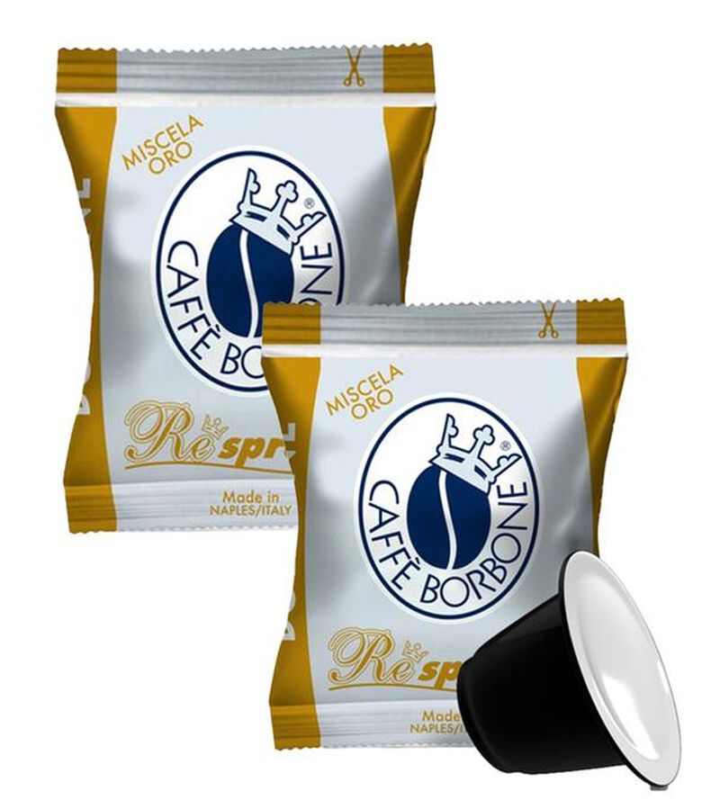 200 capsule compatibili Nespresso* Original - Caff&eacute; Borbone Respresso Miscela Oro image number 0