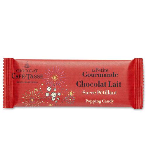 La petite gourmande - Tablette chocolat lait sucre p&eacute;tillant 25g - CAF&Eacute;-TASSE